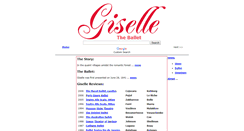Desktop Screenshot of giselle-ballet.com