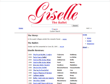 Tablet Screenshot of giselle-ballet.com
